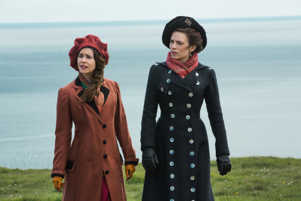 Philippa Coulthard and Hayley Atwell in "Howards End' (photo: STARZ)