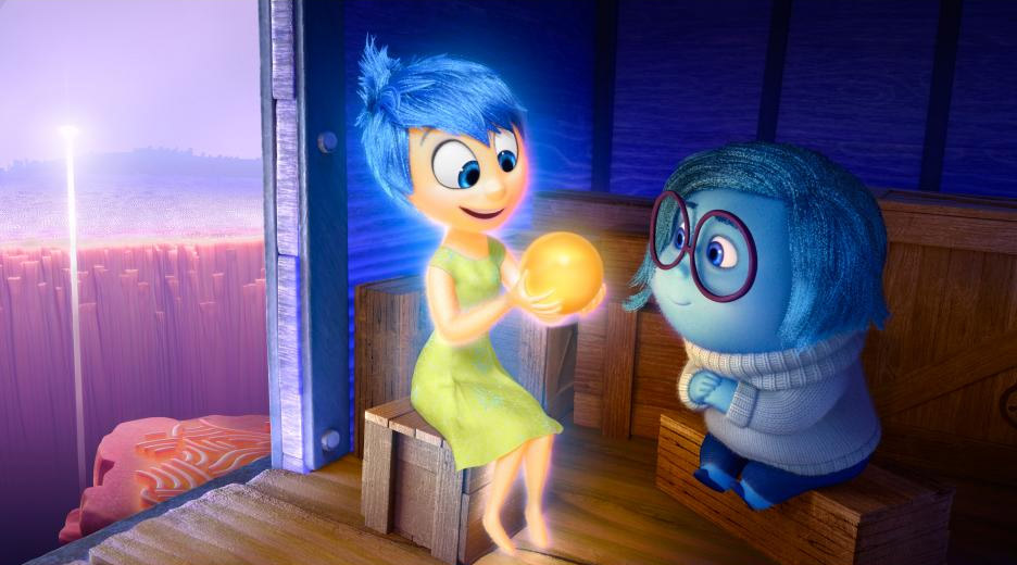 Joy and Sadness in 'Inside Out' (photo Disney-Pixar)